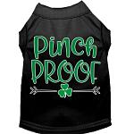 Pinch Proof Screen Print Dog Shirt Black Lg