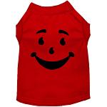 Happy Drink Man Costume Screen Print Dog Shirt Red Size XS