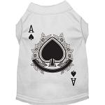 Ace of Spades Costume Screen Print Dog Shirt White Size XS