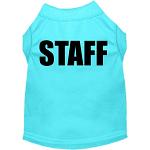 Staff Costume Screen Print Dog Shirt Aqua Size XS