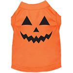 Pumpkin Face Him Costume Screen Print Dog Shirt Orange Size XS