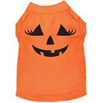 Pumpkin Face Her Costume Screen Print Dog Shirt Orange Size XS