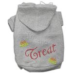 I'm the Treat Rhinestone Hoodies Grey L