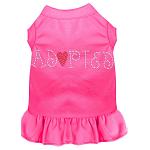 Adopted Rhinestone Dress Bright Pink 4X