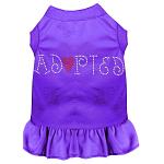 Adopted Rhinestone Dress Purple 4X