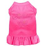 Birthday Girl Rhinestone Dress Bright Pink 4X