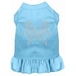 Rhinestone Bow Dress Baby Blue 4X