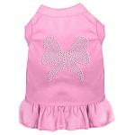 Rhinestone Bow Dress Light Pink 4X