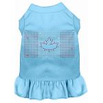 Rhinestone Canadian Flag Dress Baby Blue 4X