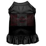 Rhinestone Canadian Flag Dress Black 4X