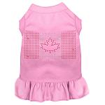 Rhinestone Canadian Flag Dress Light Pink 4X