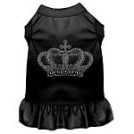 Rhinestone Crown Dress Black 4X