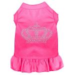 Rhinestone Crown Dress Bright Pink 4X