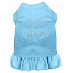 Rhinestone Cutie Patootie Dress Baby Blue 4X