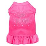 Rhinestone Cutie Patootie Dress Bright Pink 4X