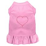 Rhinestone Heart and crossbones Dress Light Pink 4X