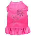 Rhinestone Multi Flower Dress Bright Pink 4X