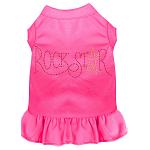 Rhinestone RockStar Dress Bright Pink 4X