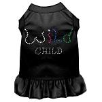 Rhinestone Wild Child Dress Black 4X