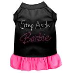 Step Aside Barbie Rhinestone Dress Bright Pink 4X