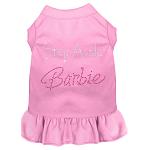 Step Aside Barbie Rhinestone Dress Light Pink 4X