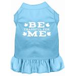 Be Thankful for Me Screen Print Dress Baby Blue 4X (22)