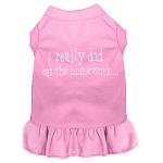 I really did eat the Homework Screen Print Dress Light Pink 4X (22)