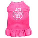 Teachers Pet Screen Print Dress Bright Pink 4X (22)