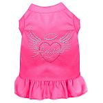 Angel Heart Rhinestone Dress Bright Pink 4X