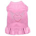 Angel Heart Rhinestone Dress Light Pink 4X