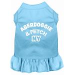 Aberdoggie NY Screen Print Dress Baby Blue 4X (22)