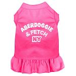 Aberdoggie NY Screen Print Dress Bright Pink 4X (22)