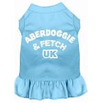 Aberdoggie UK Screen Print Dress Baby Blue 4X (22)