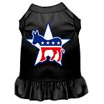 Democrat Screen Print Dress Black 4X (22)