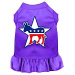 Democrat Screen Print Dress Purple 4X (22)