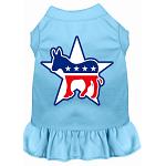 Democrat Screen Print Dress Baby Blue 4X (22)