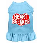 Heart Breaker Screen Print Dress Baby Blue 4X (22)