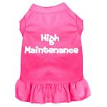 High Maintenance Screen Print Dress Bright Pink 4X (22)