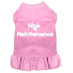 High Maintenance Screen Print Dress Light Pink 4X (22)