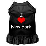 I Heart New York Screen Print Dress Black 4X (22)