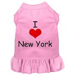 I Heart New York Screen Print Dress Light Pink 4X (22)