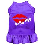 Kiss Me Screen Print Dress Purple 4X (22)