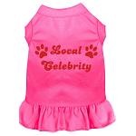 Local Celebrity Screen Print Dress Bright Pink 4X (22)