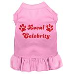 Local Celebrity Screen Print Dress Light Pink 4X (22)