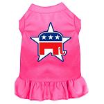 Republican Screen Print Dress Bright Pink 4X (22)