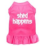 Shed Happens Screen Print Dress Bright Pink 4X (22)