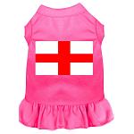 St Georges Cross Screen Print Dress Bright Pink 4X (22)