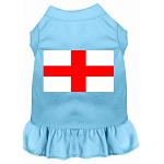 St Georges Cross Screen Print Dress Baby Blue 4X (22)