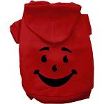 Happy Drink Man Costume Screen Print Dog Hoodie Red Size XS