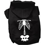 Paw Skellington Costume Screen Print Dog Hoodie Black Size XS